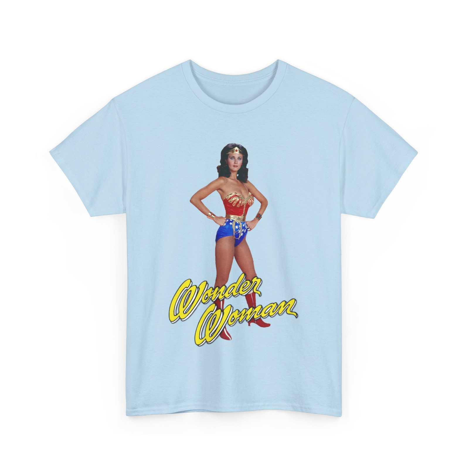 Wonder Woman T-Shirt Lynda Carter DC Comics 1970s TV Show Vintage-Style Tee