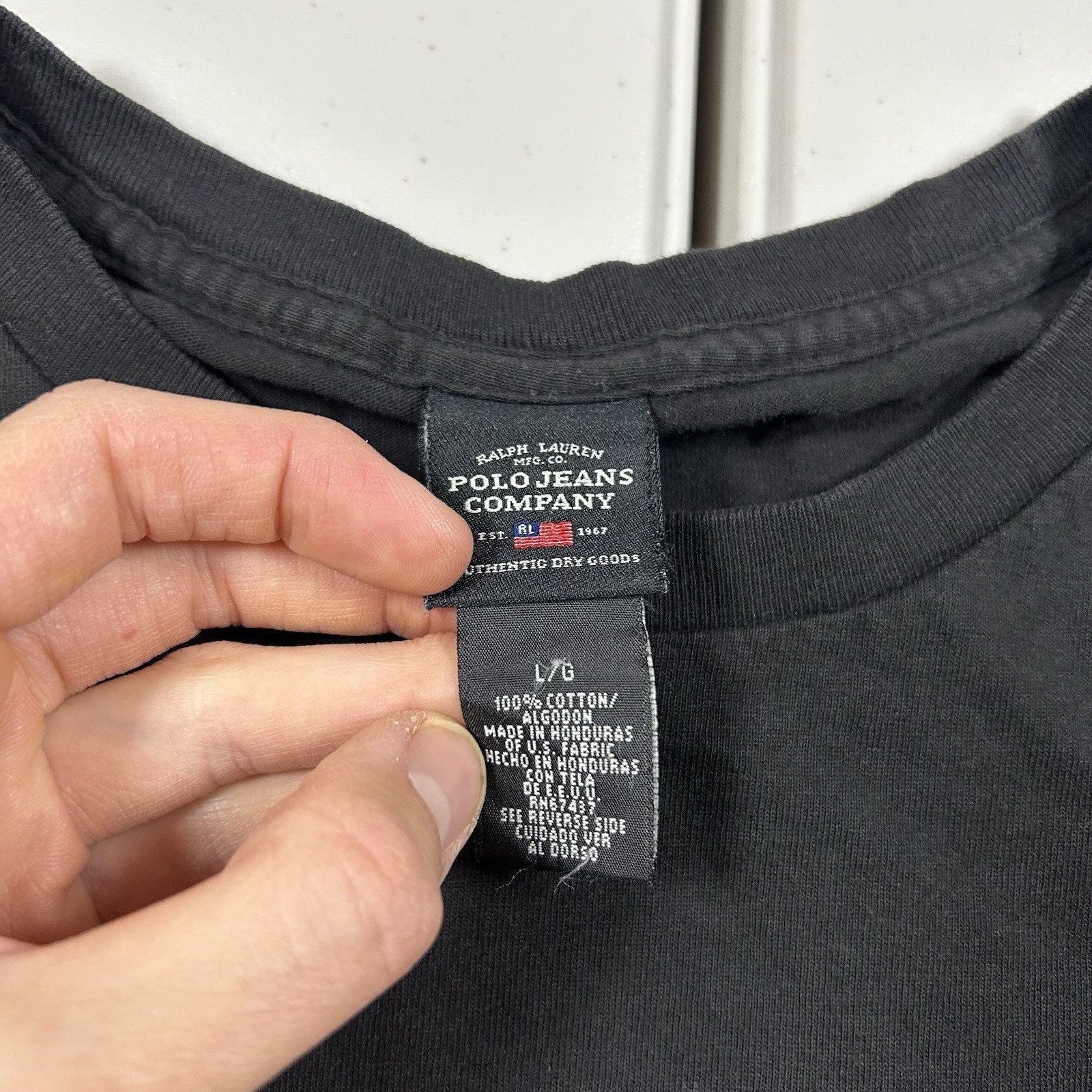 Vintage Polo Ralph Lauren Long Sleeve Graphic Shirt 67 Division Men’s Size Large