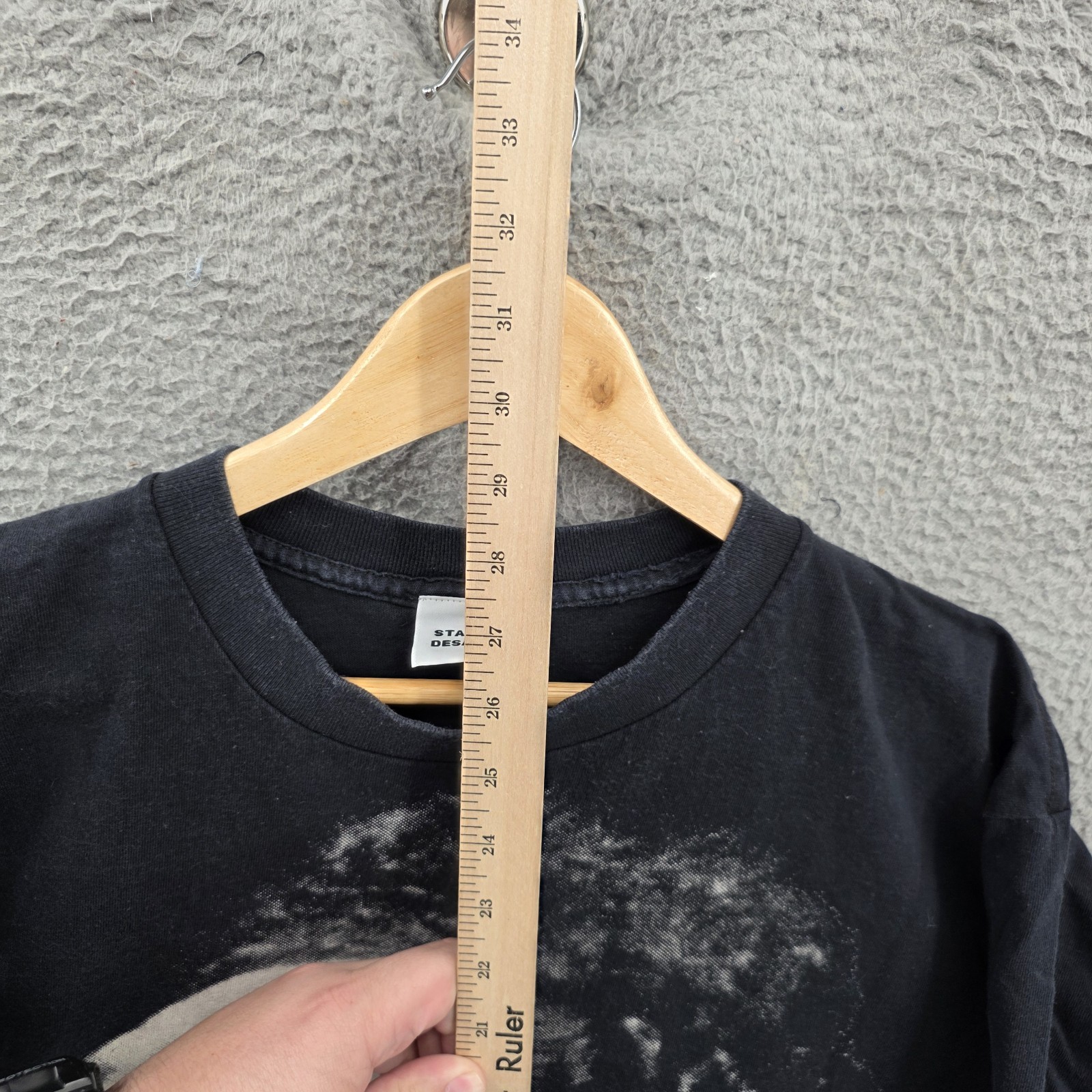 Vintage Stanley Desantis Kramer Shirt Mens XL Black Seinfeld Single Stitch 90s