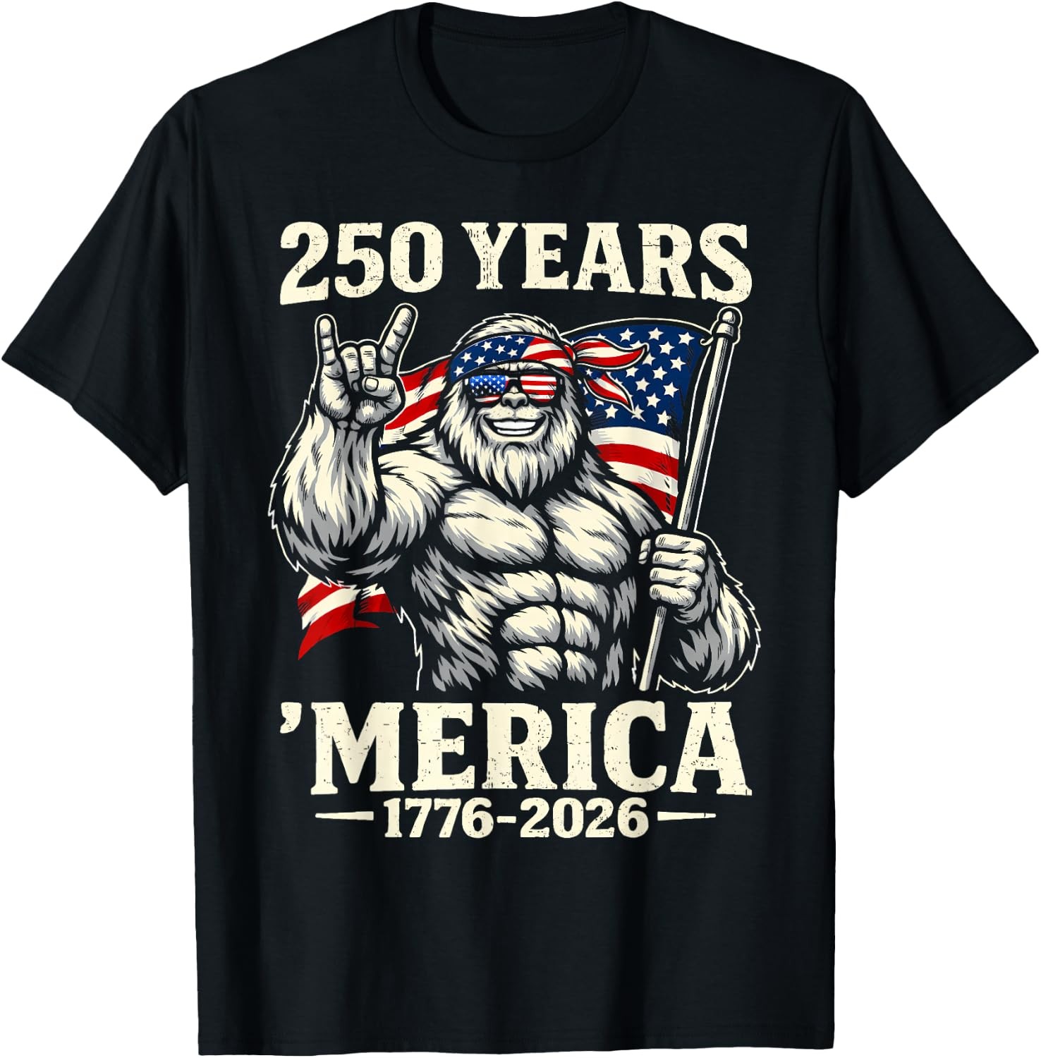250 Anniversary USA Patriotic Flag 250th 4th of July 2026 Unisex T-Shirt