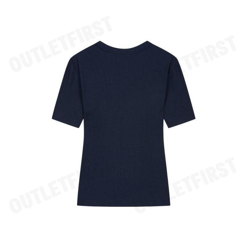 CALVIN KLEIN MODAL STRETCH MONOGRAM LOGO GRAPHIC SLIM T-SHIRT COLOR NAVY CODE: