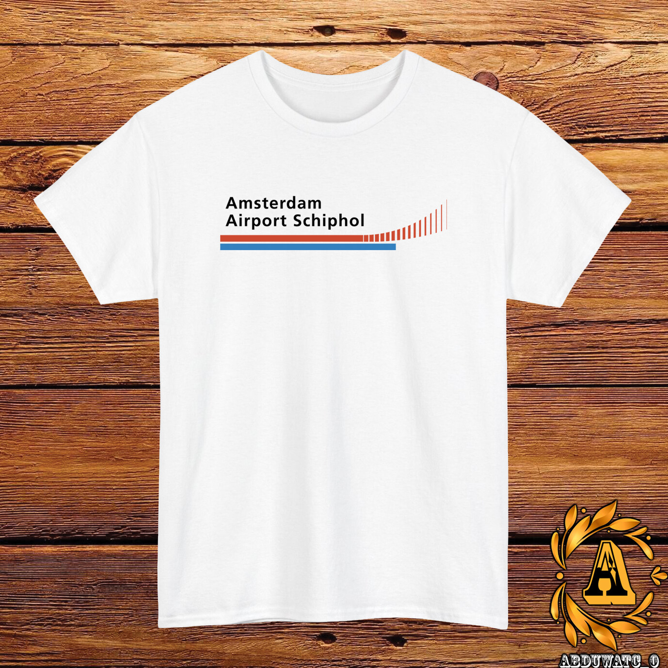 Amsterdam Airport Schiphol Logo T-Shirt Black/Grey/White/Navy/Red/Light Blue