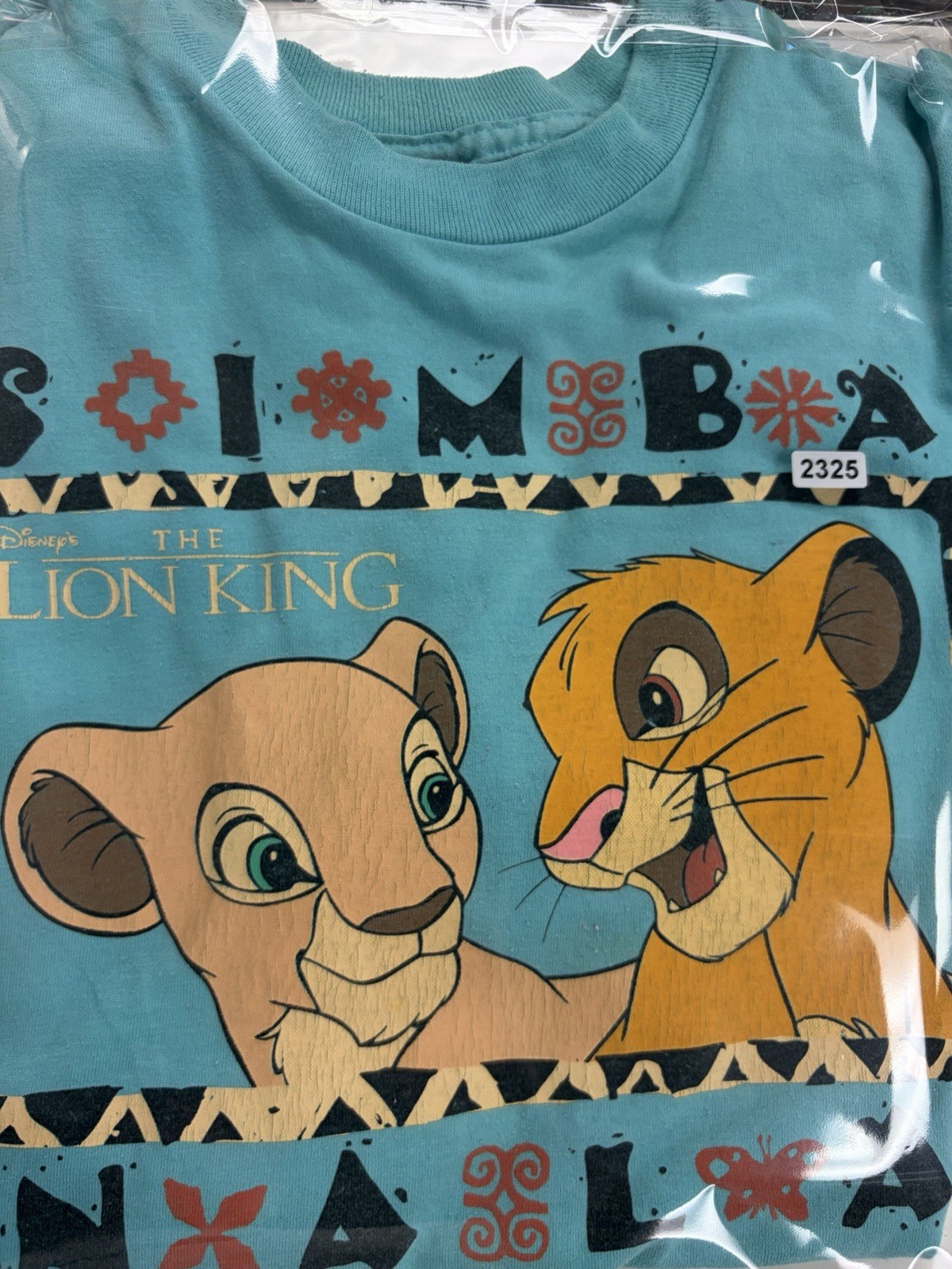Vintage Disney The Lion King Simba and Nala Graphic Shirt Size Large