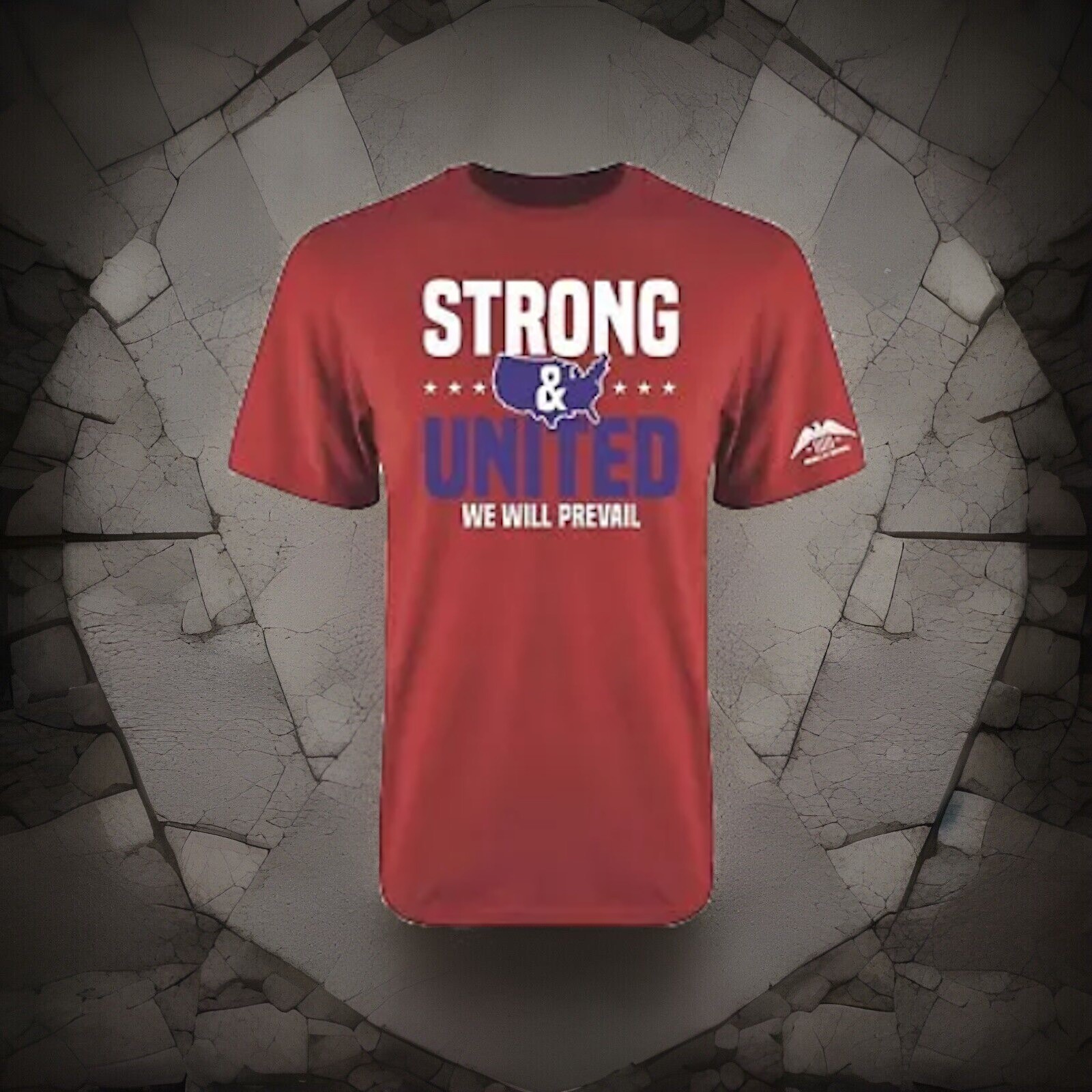 STRONG & UNITED-NEXT LEVEL APPAREL 100% COTTON S-SLEEVE MILITARY/VET T-SHIRT XL