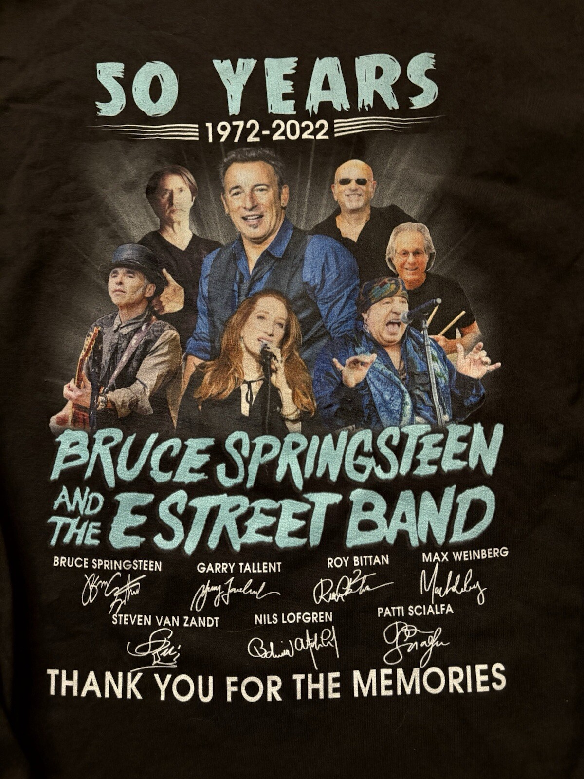 Bruce Springsteen E Street Band 50 Years Long Sleeve T Shirt Mens Large