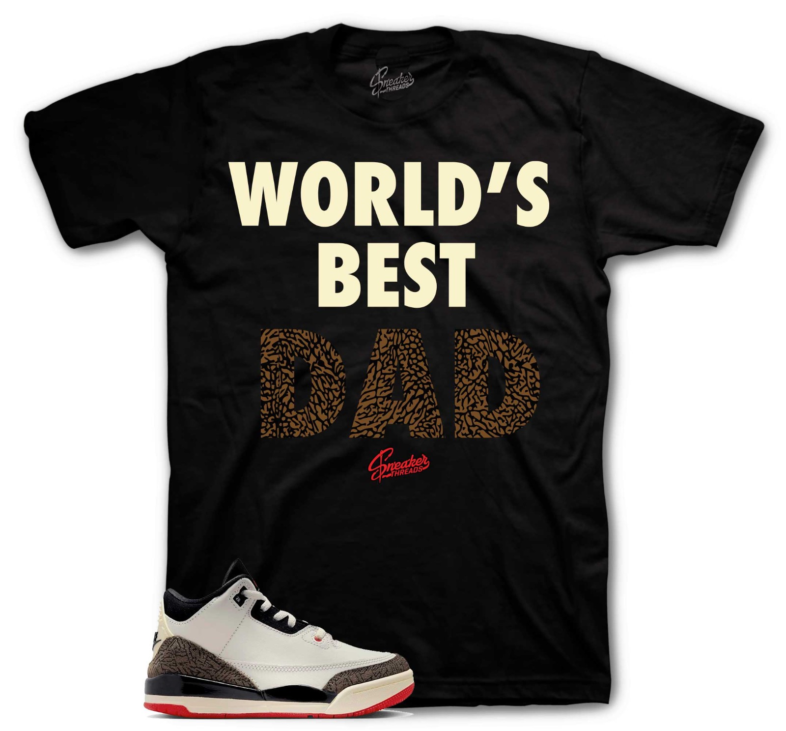Shirt To Match Jordan 3 World’s Best Dad Retro 3s Shoes – Dad Sneaker Tee