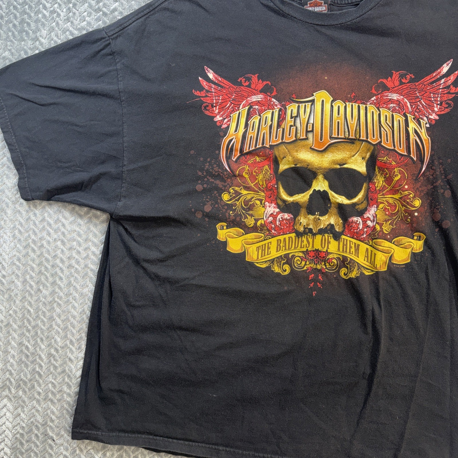Harley Davidson Men’s Graphic Print Riding High Engine T-shirt Sz 3XL