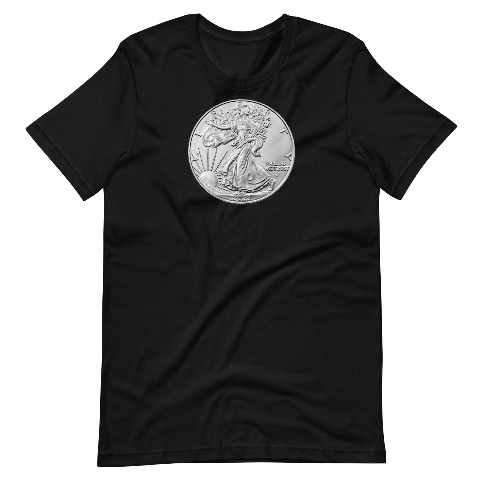 American Silver Eagle TShirt — Walking Liberty 1oz Bullion — Coin Collector Gift