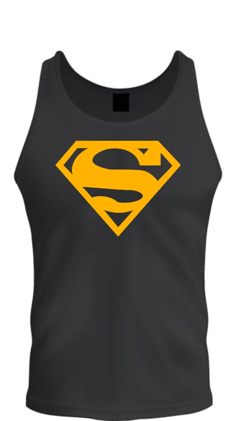 Superman Shirt Unisex T-shirt Tee Black T-Shirt Tee Tank Top