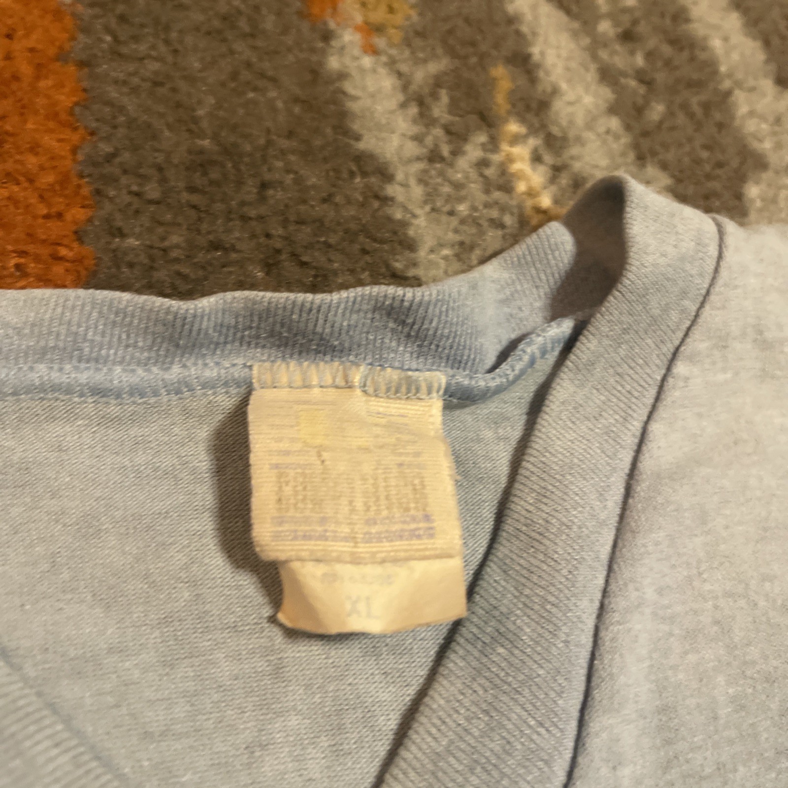 Vintage Shirt Mens Large Blue UCLA Bruins Joe Bruin 3/4 Sleeve V Neck 90s