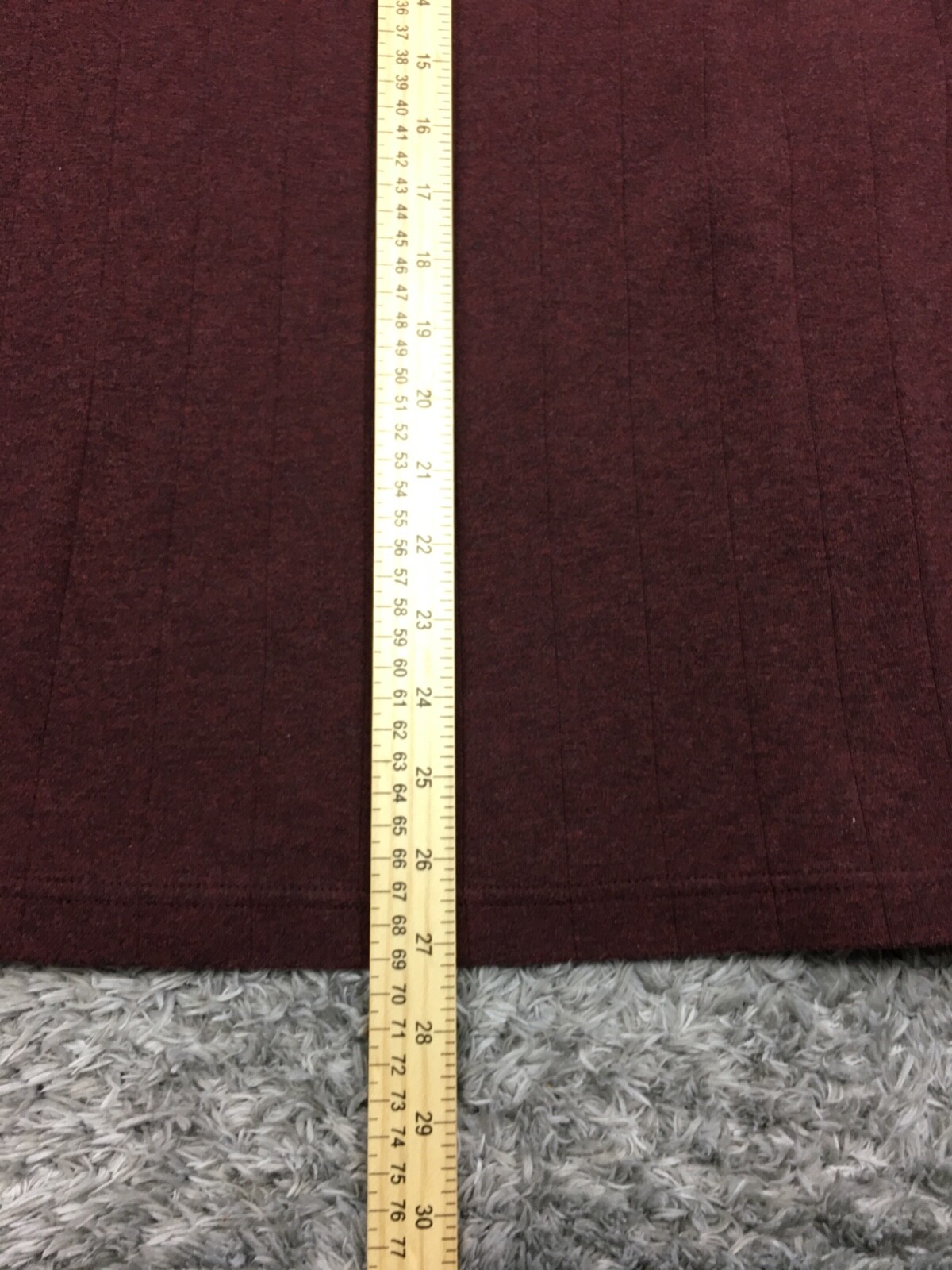 John Ashfort Mock Neck Shirt Mens Size Large Dark Red / Brown Stretch