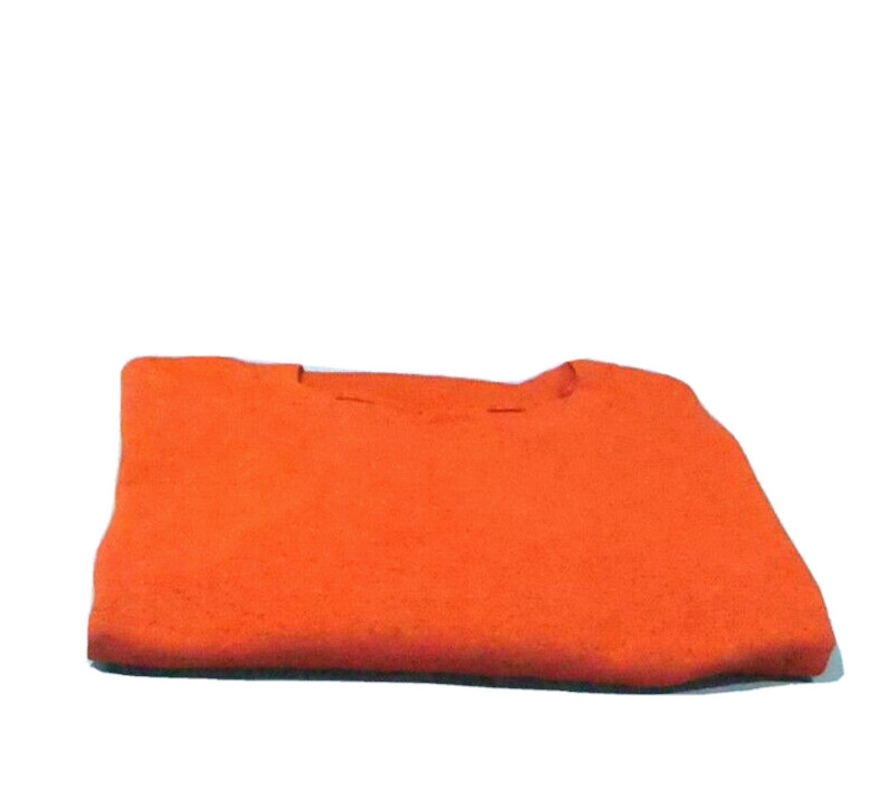 BRAND NEW NEVER WORN ANTIQUE ORANGE T -SHIRT 100% PRE-SHRUNK COTTON