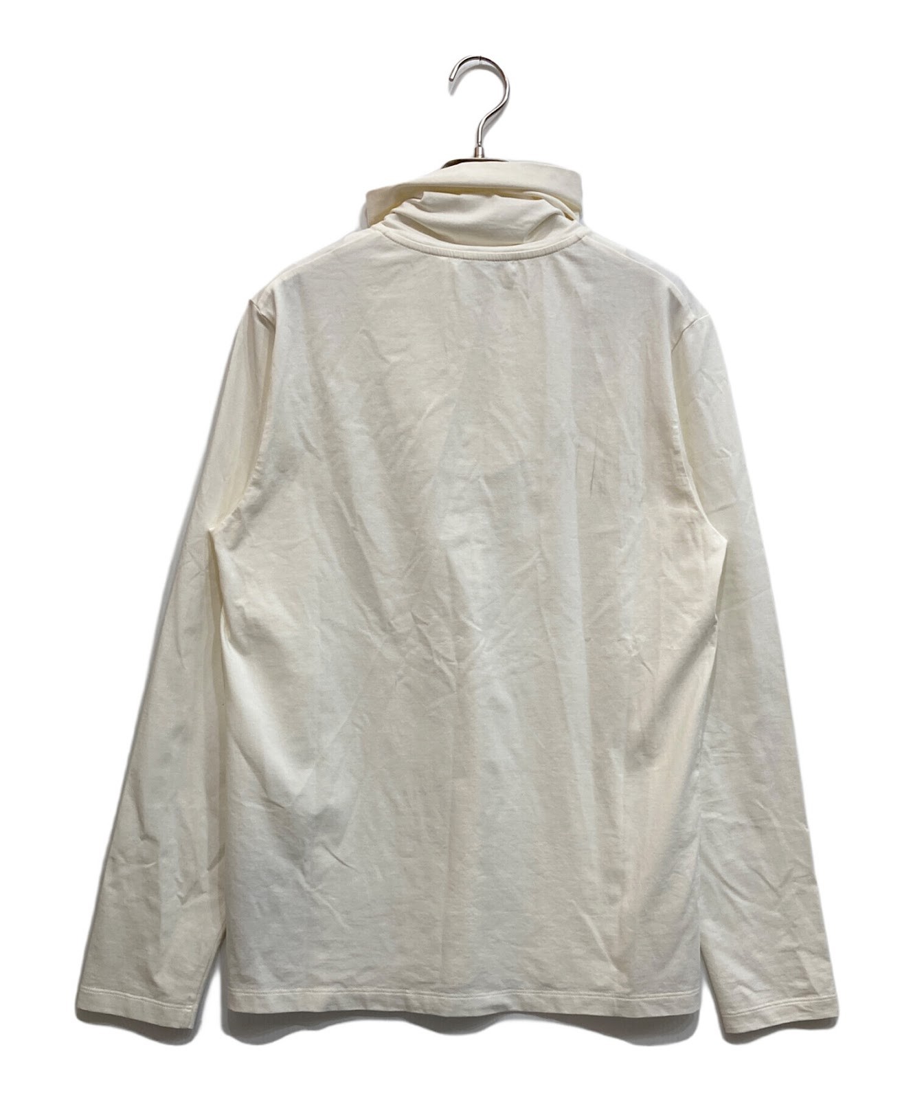 Authentic JIL SANDER+ Half-zip High-neck Cut And Sew M White Men J47GC0006 #6265