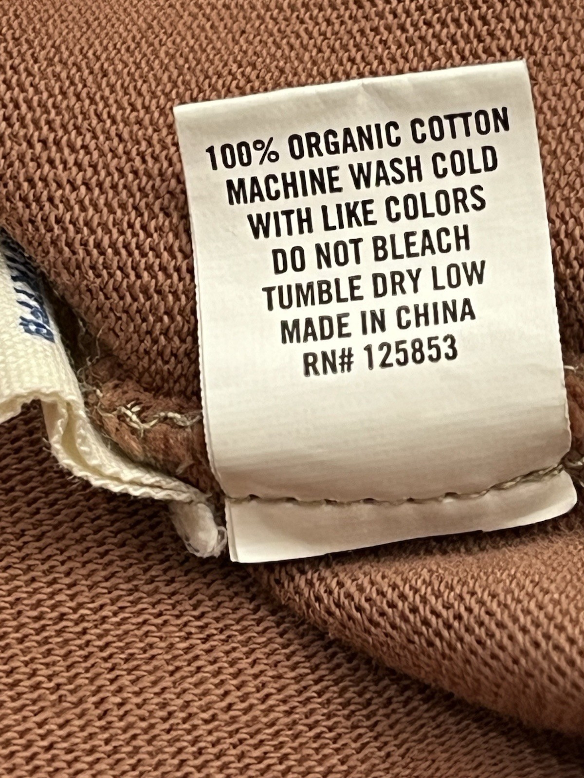 Taylor Stitch T Shirt Mens 44 Brown Heavyweight 100% Organic Cotton