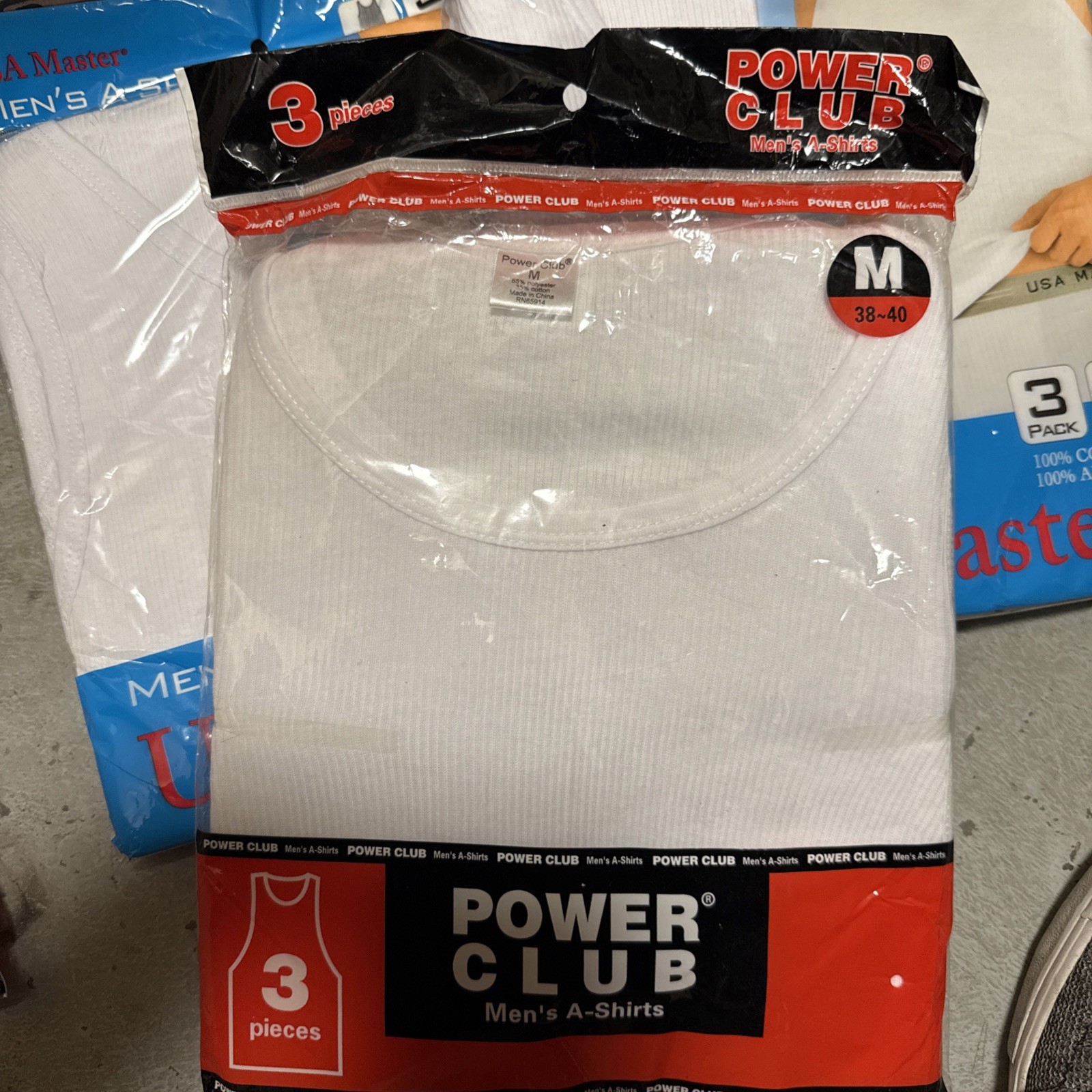 Lot Of 12 White/black Medium A-Shirt/ Tang Top Special,Last Of Inventory