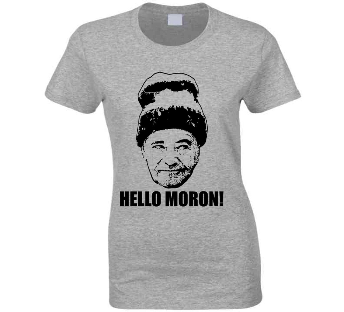 Grumpy Old Men Quote Hello Moron T Shirt