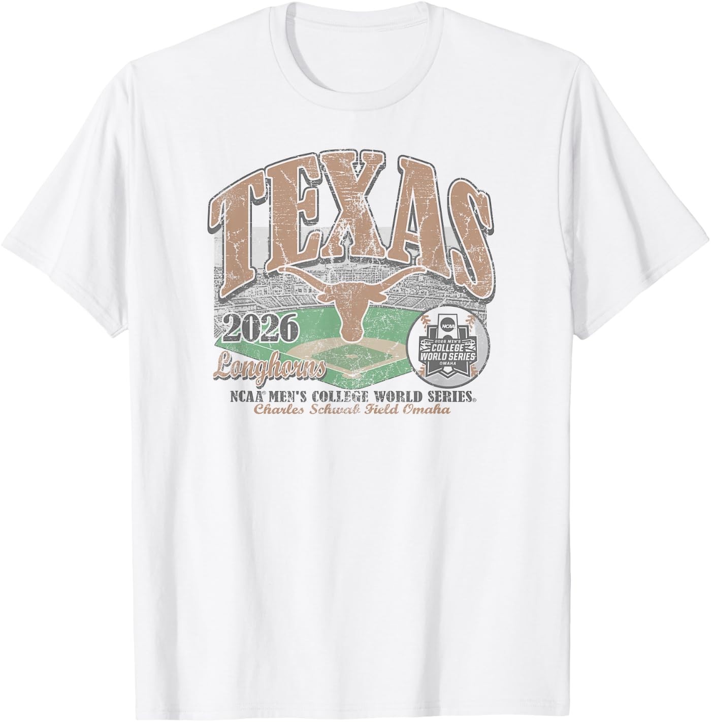 Texas Longhorns College World Series 2026 CWS Baseball T-Shirt