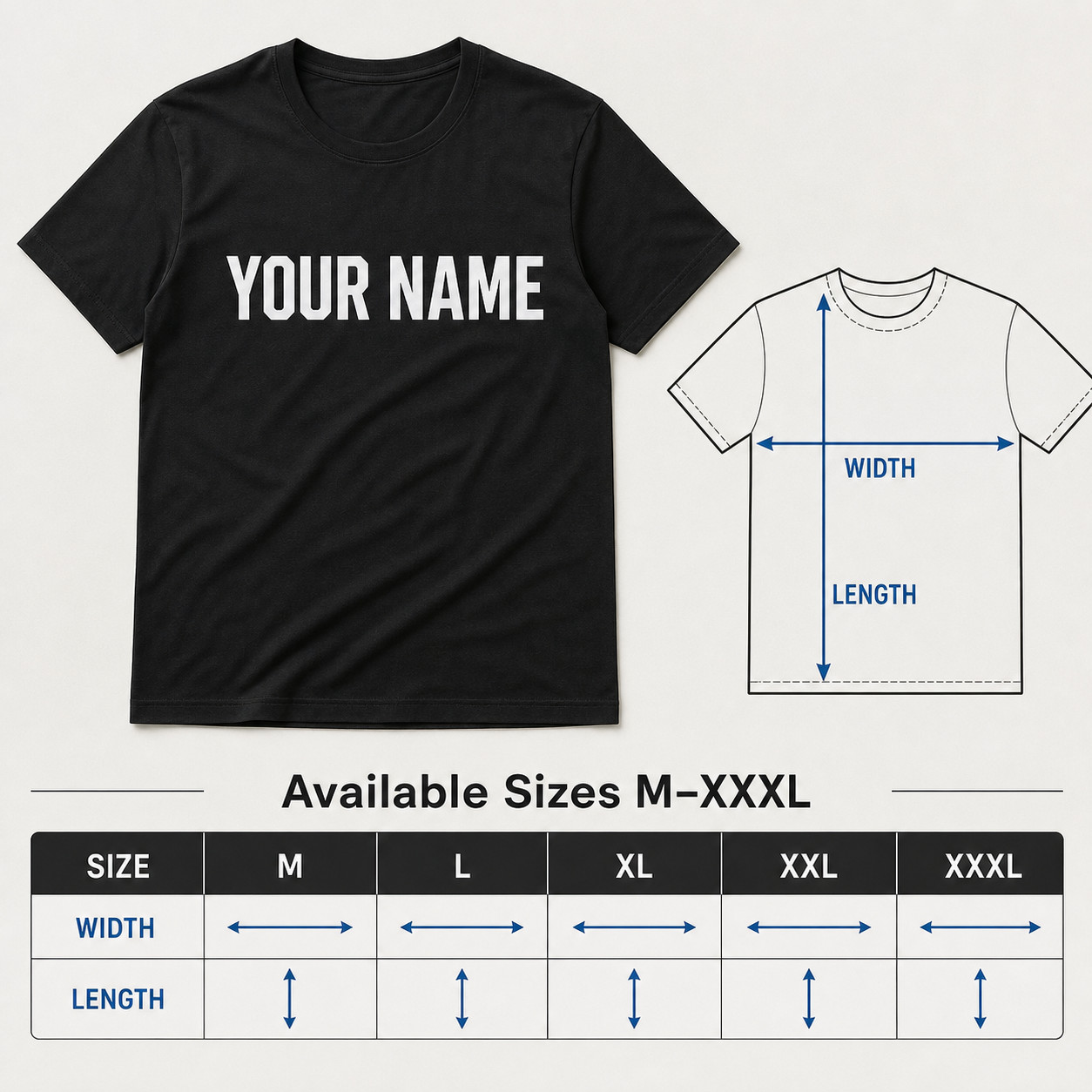 Anniversary Custom Men’s 2-Side Tee Personalized T-Shirt Gift