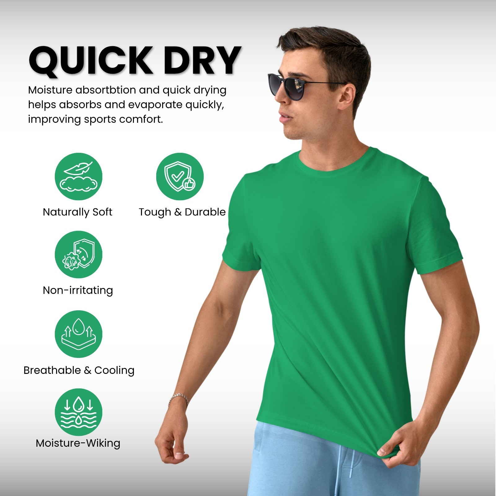Heavy cotton plain t-shirt men crew neck blank short sleeves tee 1 Pack S-4XL