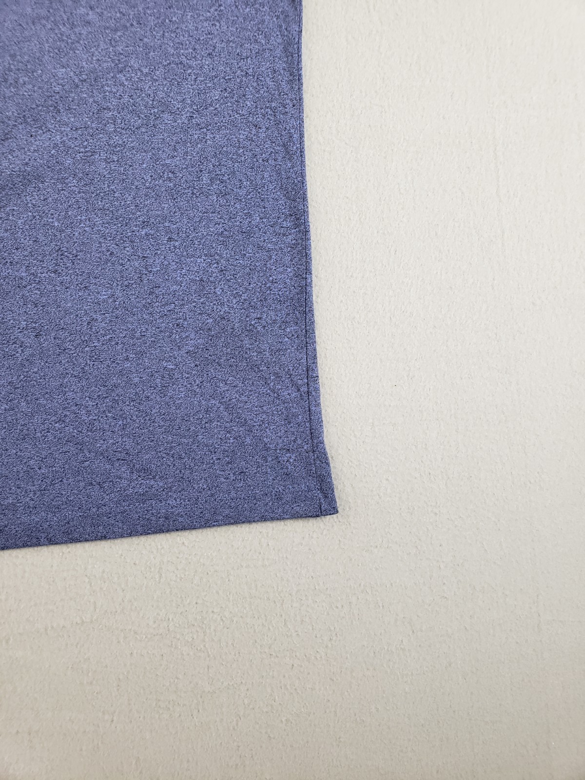 Alfani Men T Shirt L Blue Textured Henley Short Sleeve Stretch Summer Casual