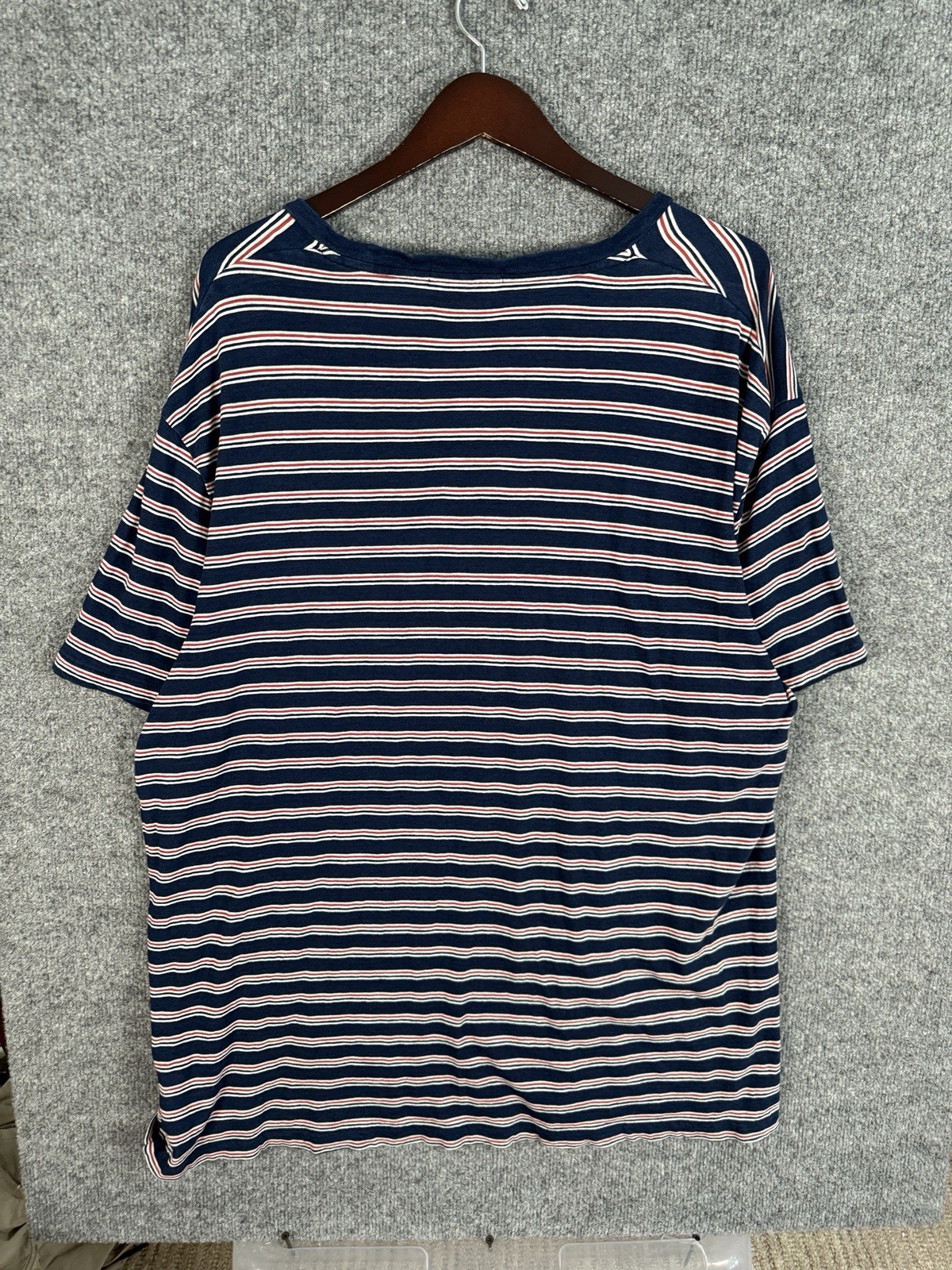 Polo Ralph Lauren Striped Pocket T Shirt Sz 2XL 90s Y2K Preppy Classic Vintage