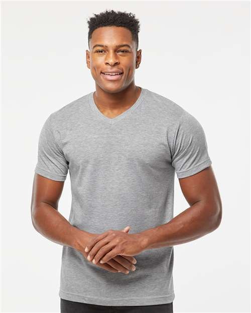 Tultex 207 Men’s Poly-Rich V-Neck T-Shirt