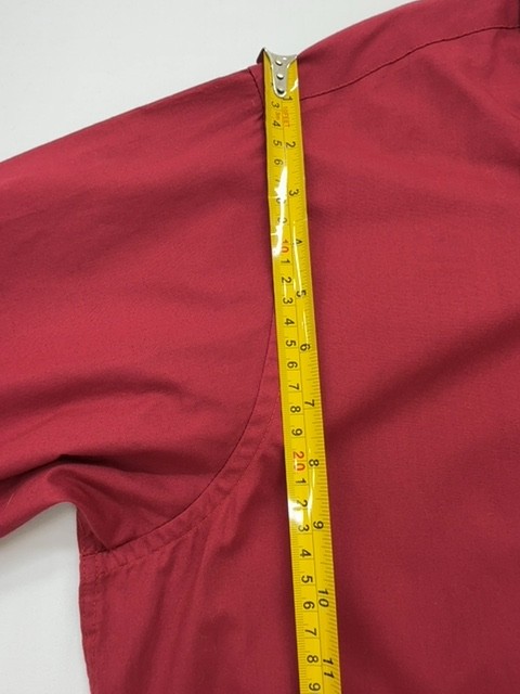 Pierre Cardin Men Red Tailored Poplin Button-Up Shirt 17 38/45 No. 1 Condition
