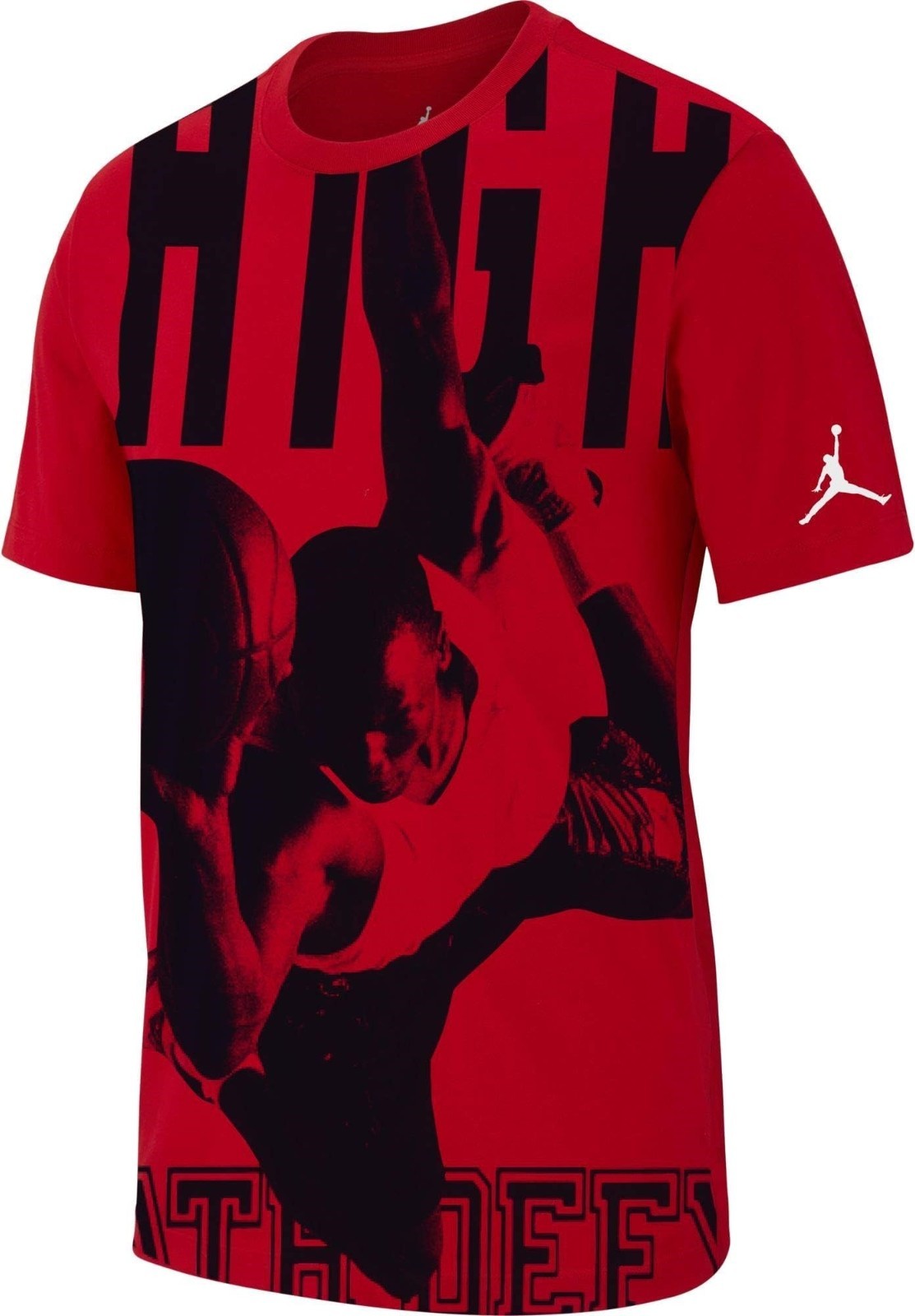 AIR JORDAN MENS AIR JUMP PHOTO GRAPICS SIZE LARGE COLOR RED& BLACK COMFORTABLE