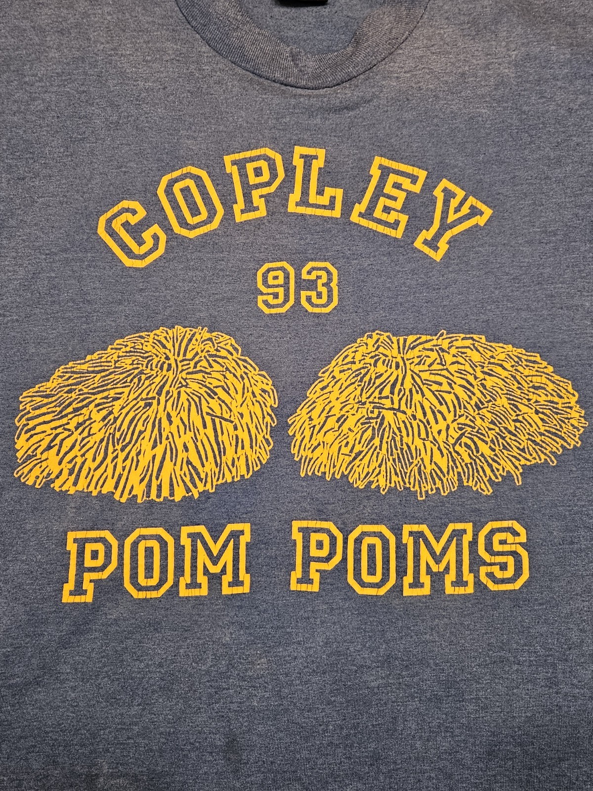 Vintage 1993 Copley Ohio Cheerleading Pom Poms T Shirt XL FOTL Best Distressed