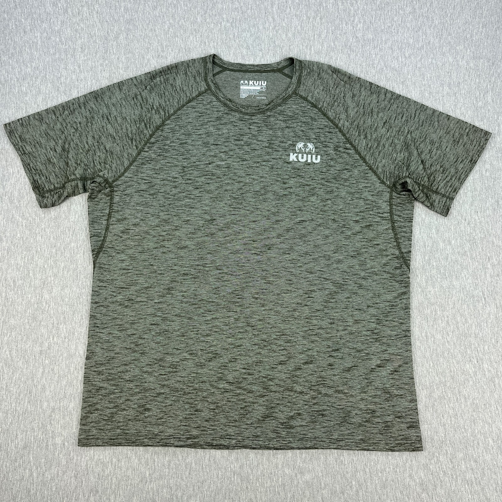 KUIU Active Merino 105 SS Crew T-Shirt Mens XL Olive Green Nuyarn Wool Blend