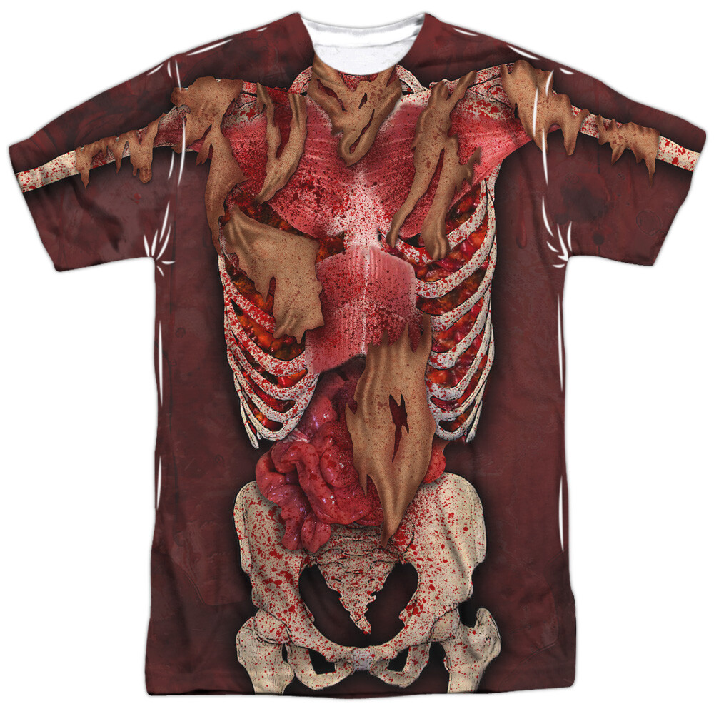 Skinny Unisex Adult Halloween Costume T Shirt (Front/Back), S-3XL