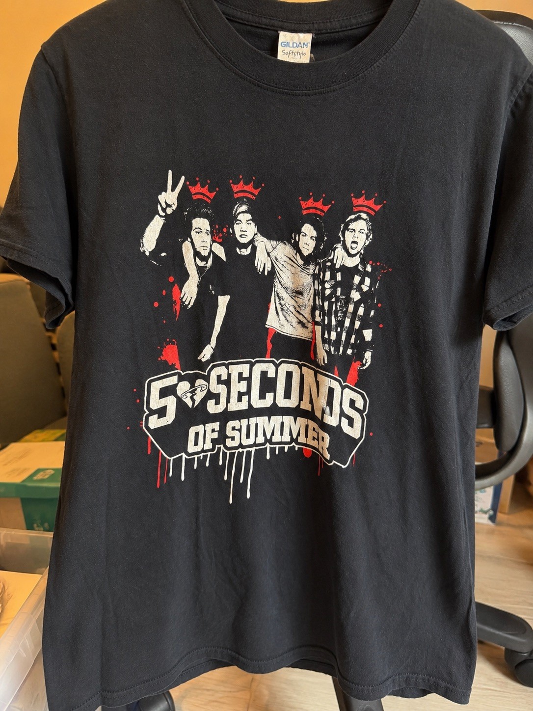 5 Seconds Of Summer 5SOS Sounds Like Bill’s Life 2016 Tour Small Black