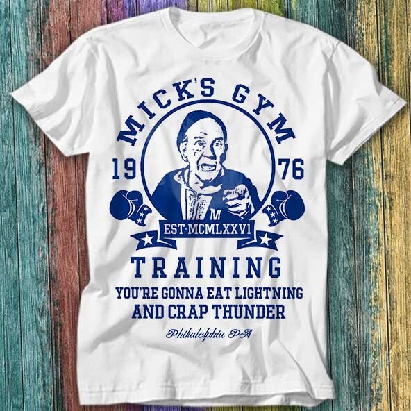 Micks’s Gym Boxer Boxing Gloves Rocky T Shirt Top Tee 272