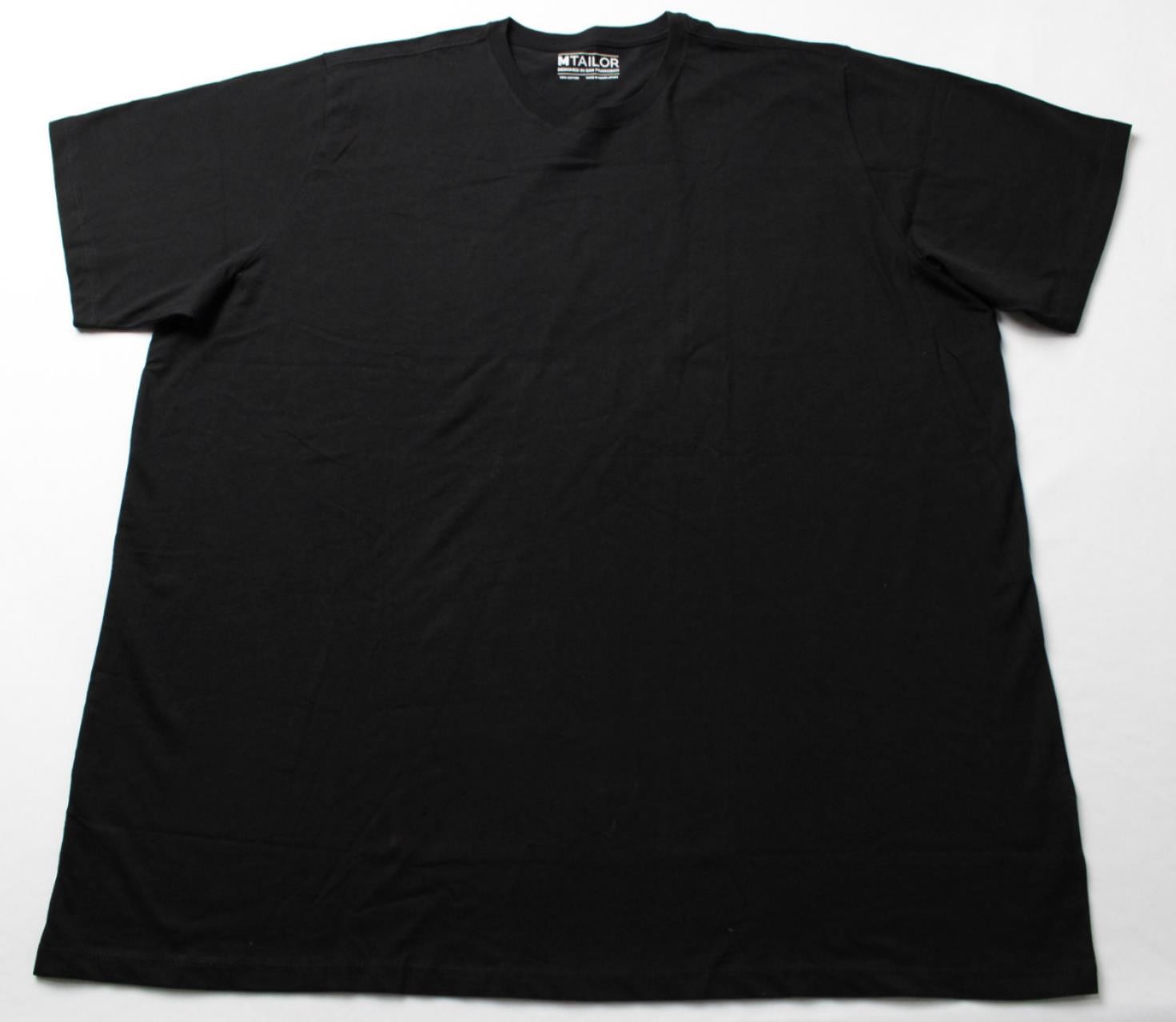 MTailor Men’s Solid Short Sleeve Basic T-Shirt EJ3 Black See Description NWT