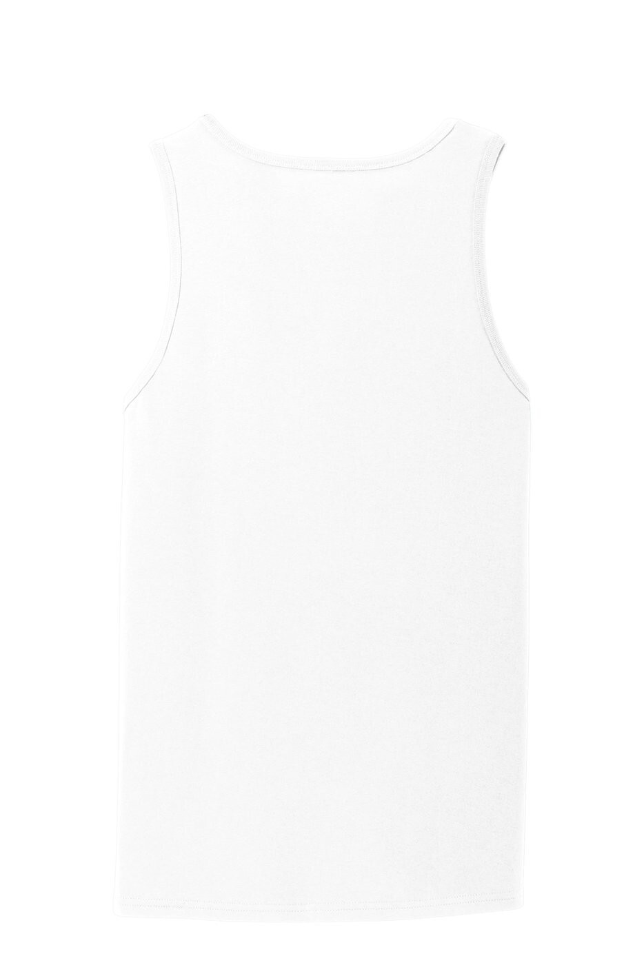 Port and Company Mens Core Cotton Size Extra Large White Tank Top New 90836