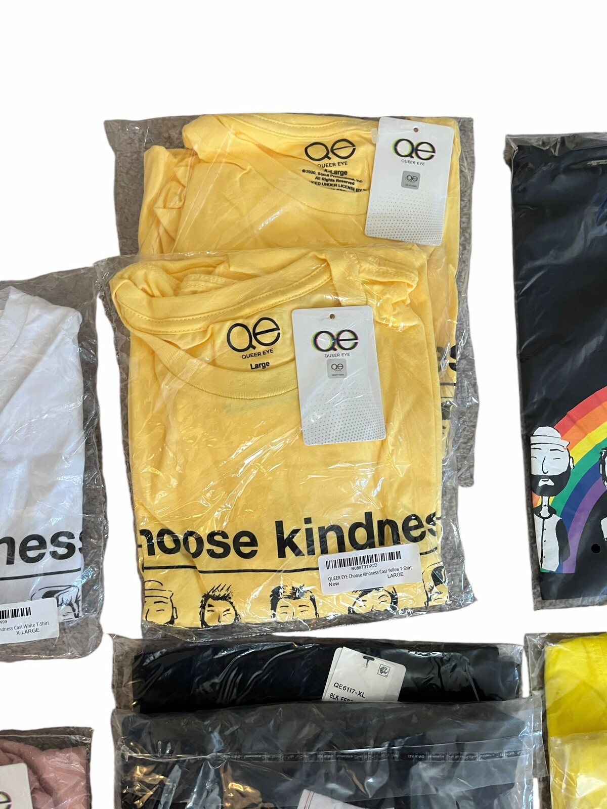 Huge Lot of (19) Queer Eye TV Show Shirts (T-Shirts & Tank Tops) Mostly L & XL