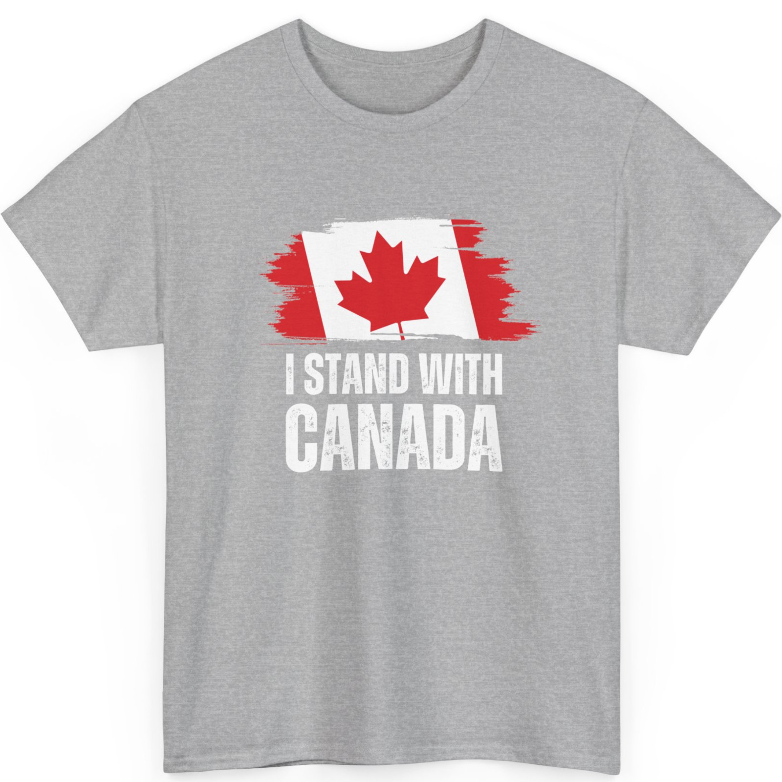 I Stand With Canada America Canadian USA Flag Unisex T-Shirt
