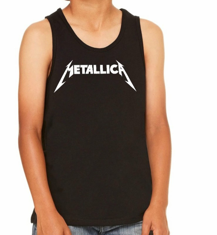 Metallica Heavy Metal Band Youth’s Black Tank Tops