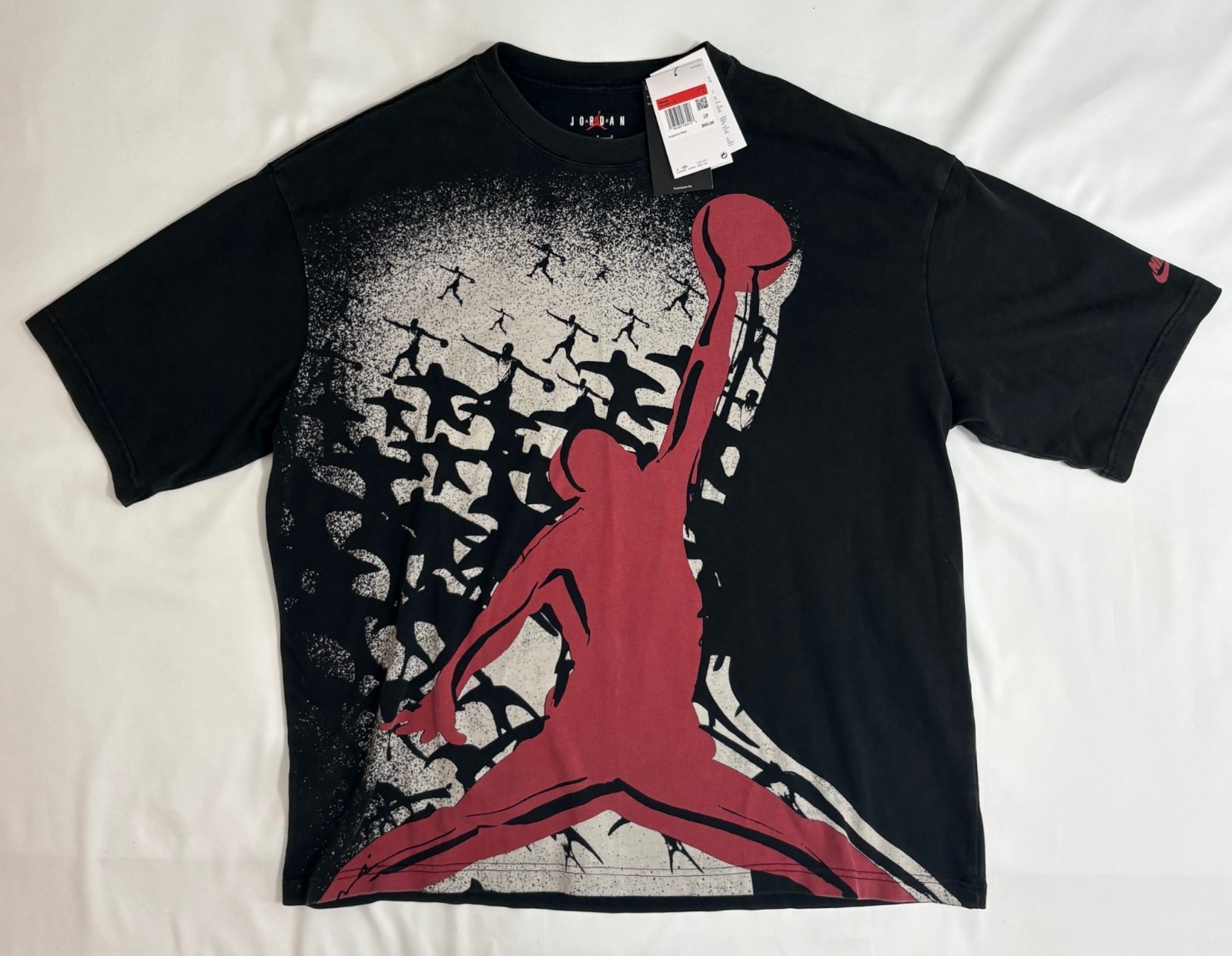 Nike Jordan Reissue Men’s Black Graphic T-Shirt Sz Large Oversize HQ8982-010