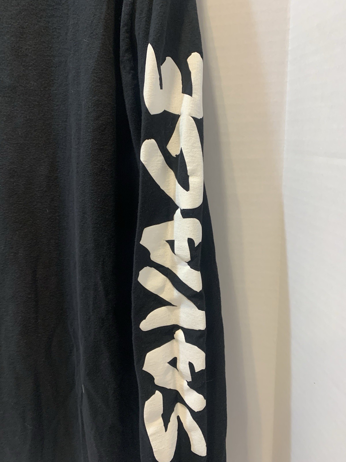 Young and Reckless 21 Savage Long-Sleeved Mens T-Shirt Size XL Black And White