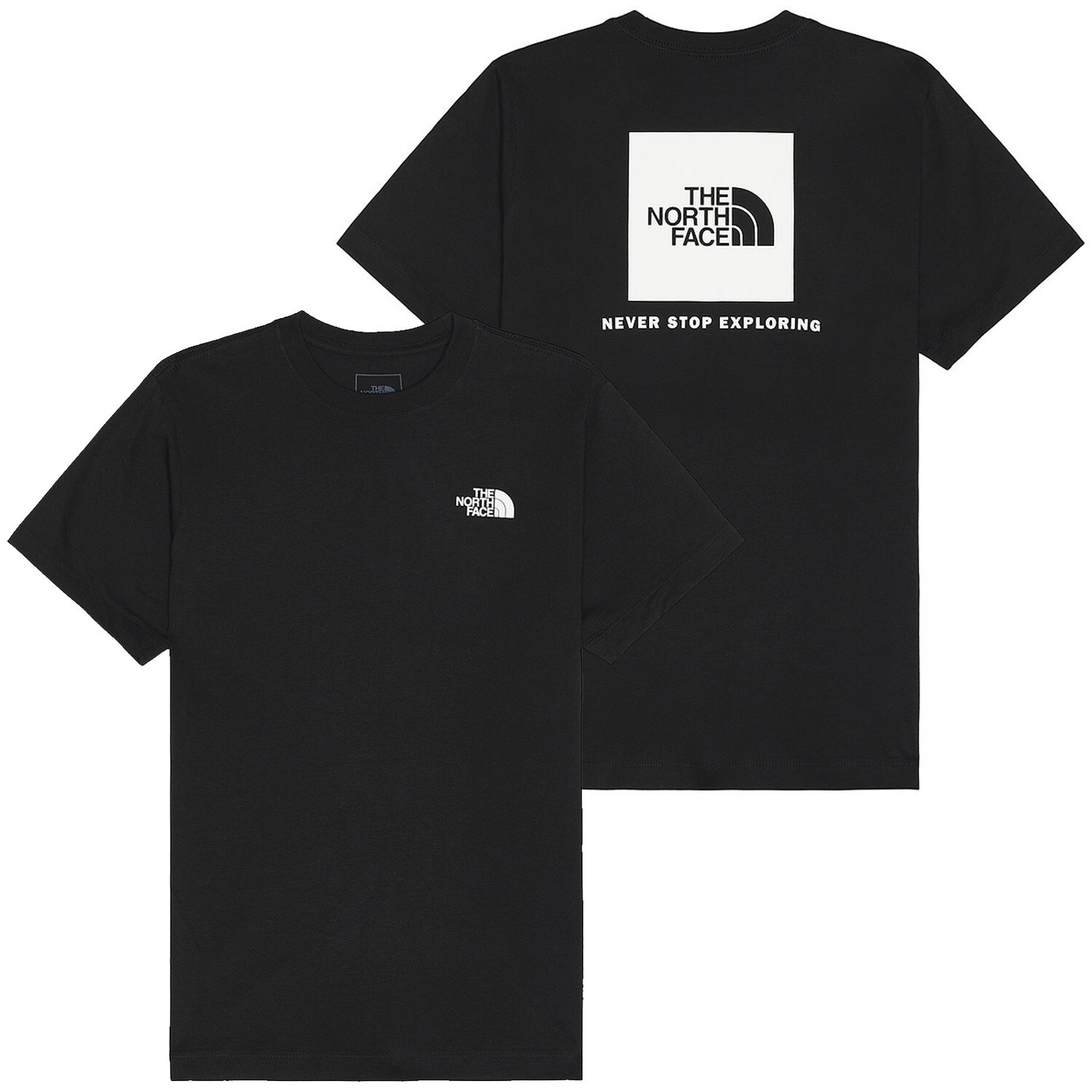 The North Face Mens Evolution Core Box NSE S/S Tee T-shirt -TNF Black / White