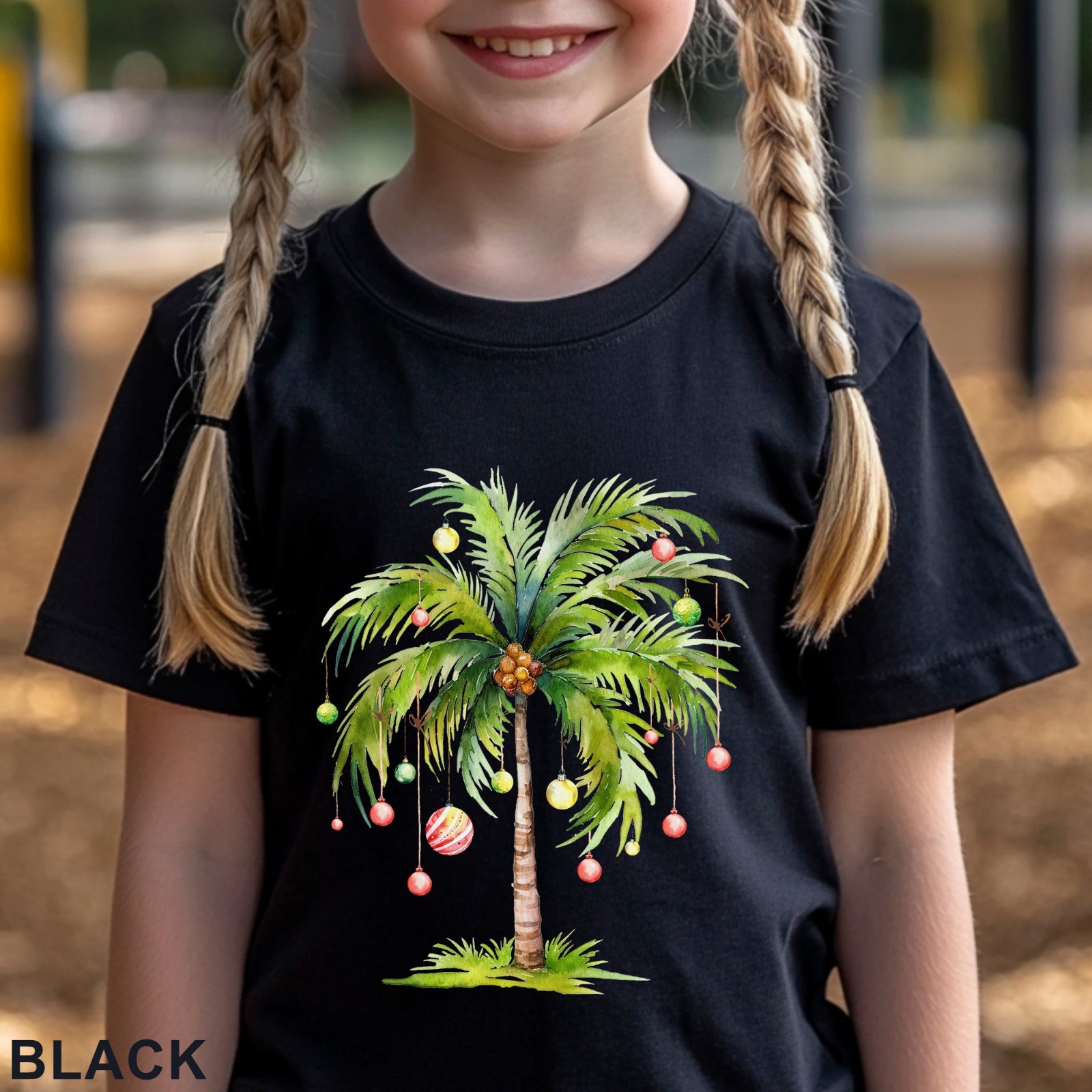 Christmas Palm Tree Shirt, Christmas Tree Tee, Tropical Palm Christmas, 203733