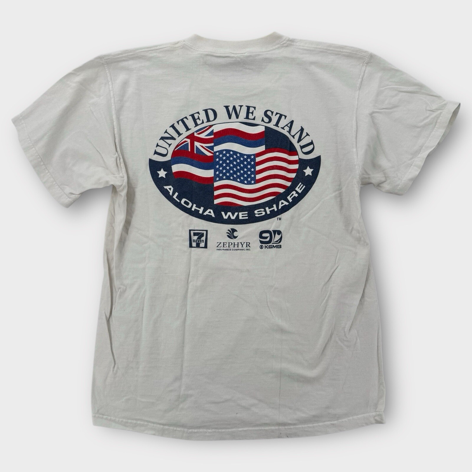 Vintage United We Stand Shirt Large America September 11 2001 Patriotic Hawaii