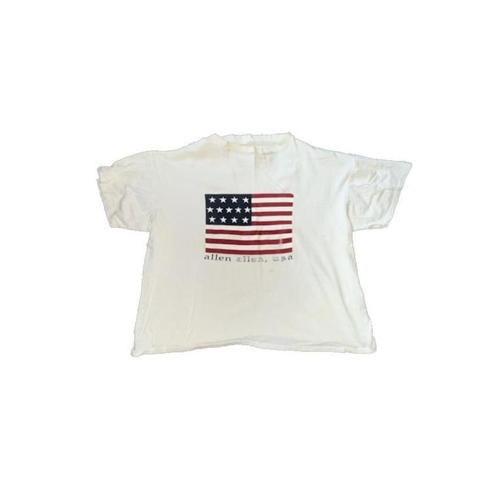 Vintage Allen Allen USA American Flag Graphic T-Shirt