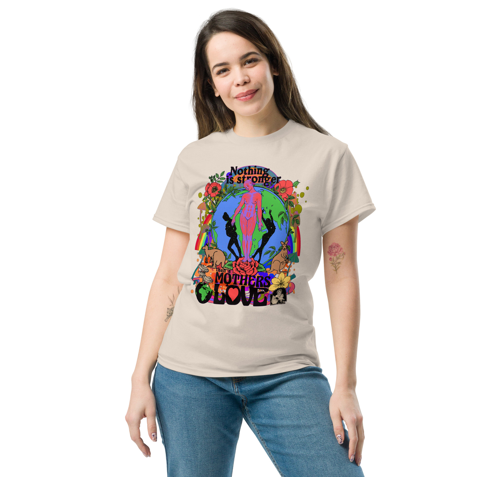Nothing Is Stronger Than A Mothers Love Positive Psychedelic T-Shirt