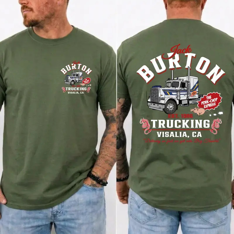 Jack Burton Trucking Shirt Big Trouble in Little China Vintage Graphic Tee