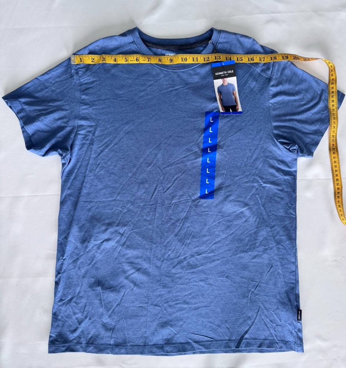 Kenneth Cole New York Men’s Blue Crew Neck T-Shirt Size Large NWT