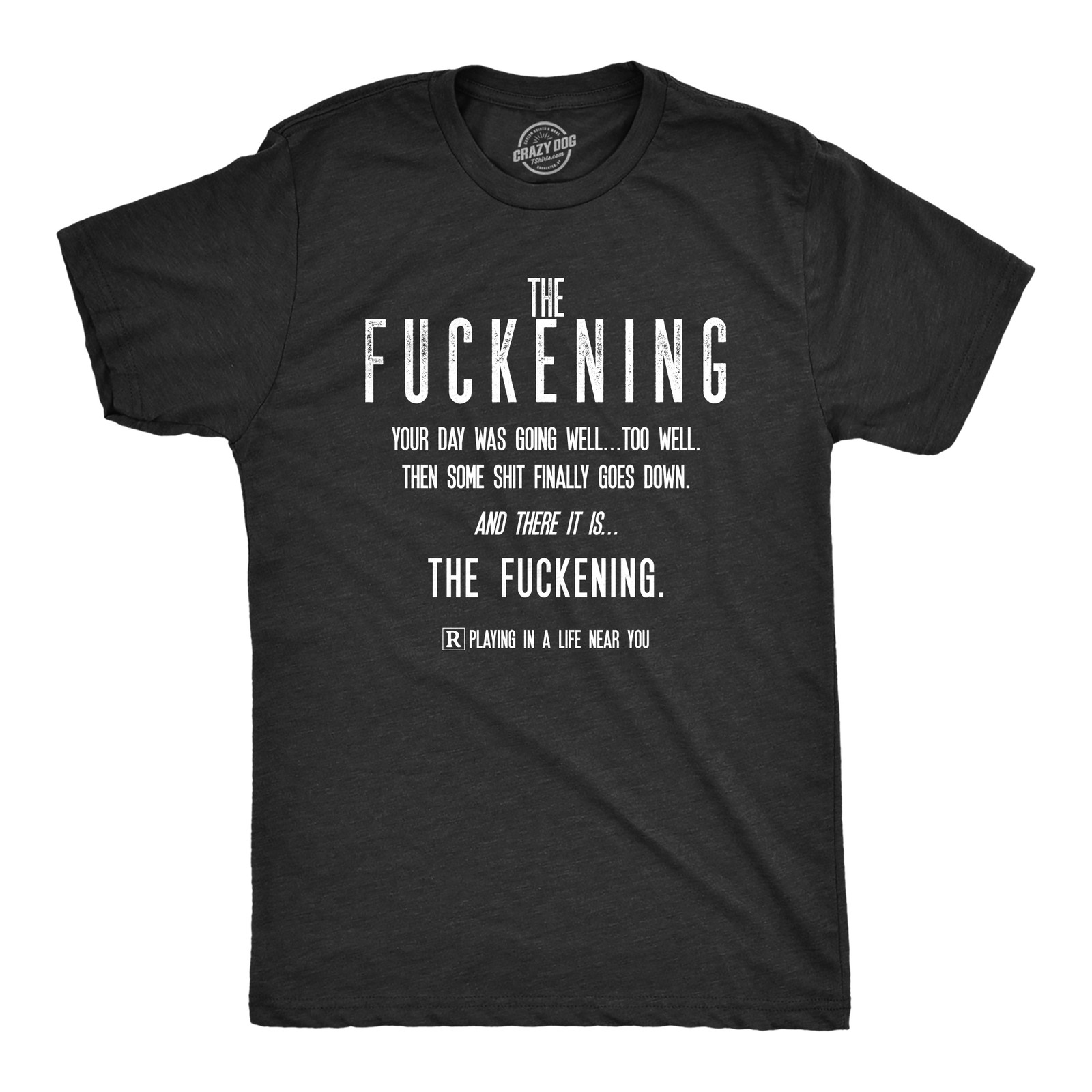 Mens The Fuckening T Shirt Funny Horror Movie Bad Day Graphic Novelty Tee