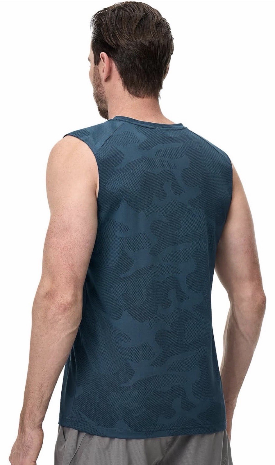 3 Pack Men Quick Dry Sleeveless Muscle Shirts Gym Summer Fitness Workout Running