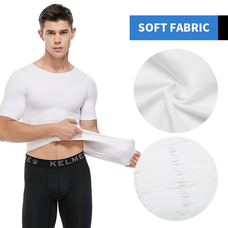 Men Slimming Body Shaper Posture Corrector Vest Abdomen Compression Shirt Top